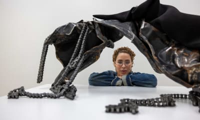 As part of Art Basel Paris’s public program, the artist and actor’s latest abstract sculptures invite us to reimagine one of Christianity’s most controversial figures