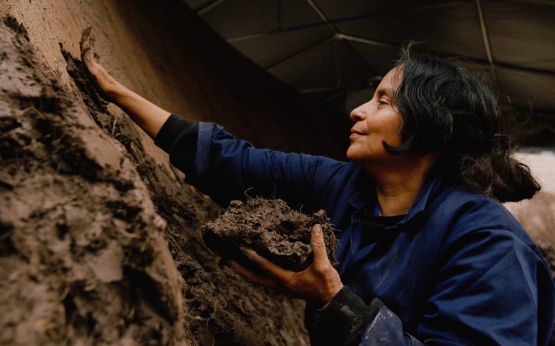 Colombian artist Delcy Morelos channels life and death in a giant earth womb