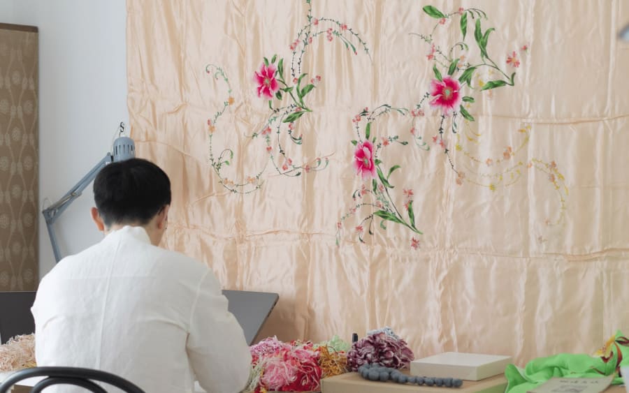 Artist Wang Ye’s extraordinary embroideries bridge generations and traditions