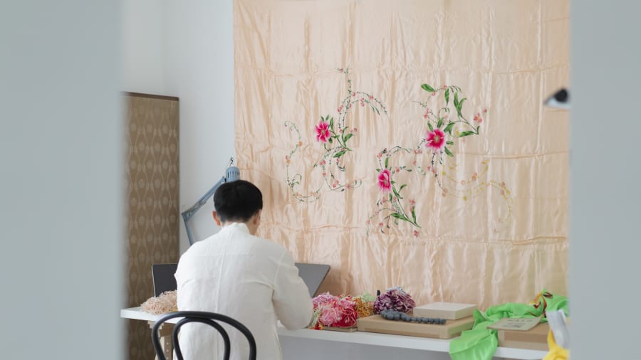 Artist Wang Ye’s extraordinary embroideries bridge generations and traditions