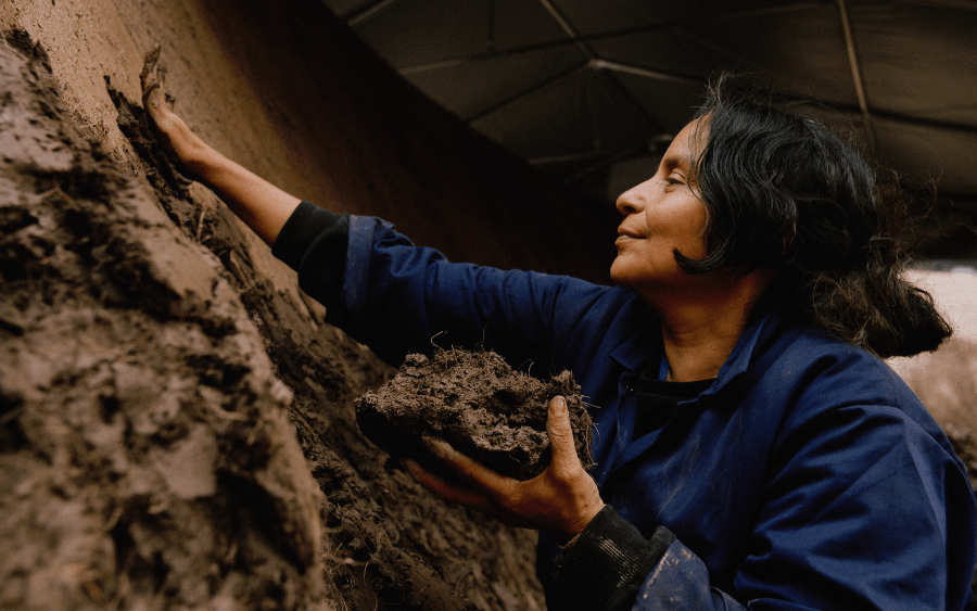 Colombian artist Delcy Morelos channels life and death in a giant earth womb