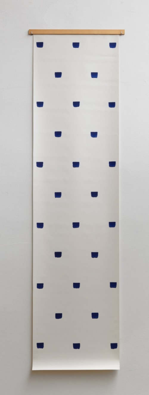 Empreintes de pinceau n°50 à intervalles réguliers de 30 cm