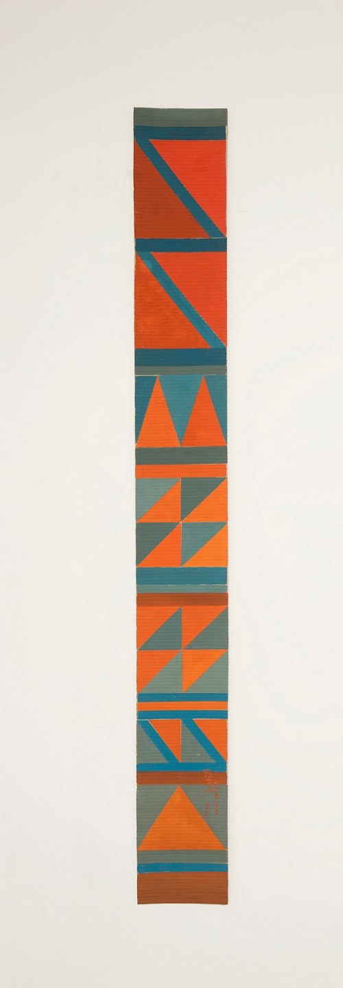 B8- Bedouin kilim pattern with 1 red triangle at the bottom
