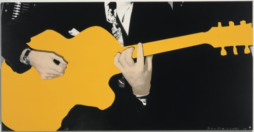 Person with Guitar (Yellow)
