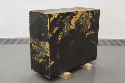 Untitled – Iron Case with Gold Paint