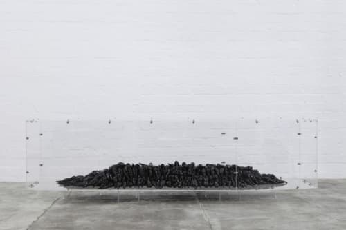 Blood on Wattle (installation view)