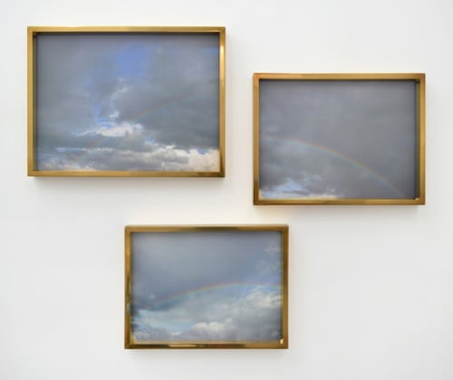 Ireland (Triptych with Blue Sky and Rainbows) from the series Does Yellow Run Forever?