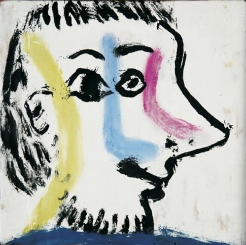 Tête d’homme de profil