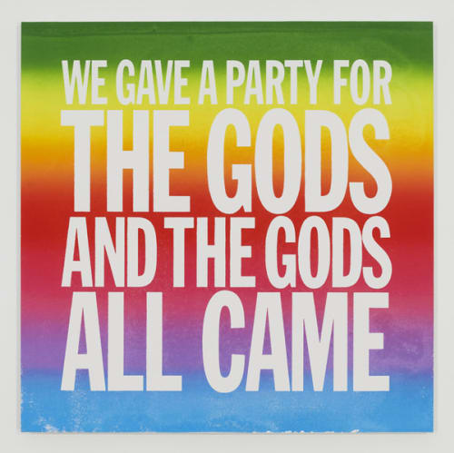 We Gave a Party for the Gods and the Gods All Came, 2014