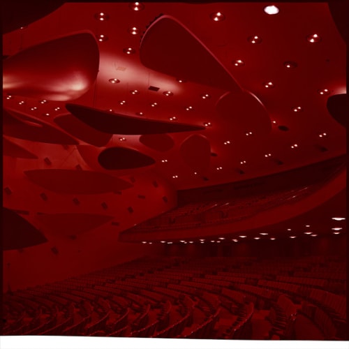 Architect Carlos Raúl Villanueva in Collaboration with Alexander Calder. Aula Magna auditorium, Ciudad Universitaria de Caracas, 1954. (Red) From the series 'Modern Entanglements, U.S. Interventions', 2006 - 2009