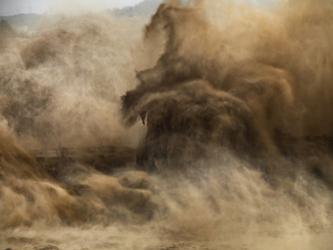 Xiaolangdi Dam #4, Yellow River, Henan Province, China