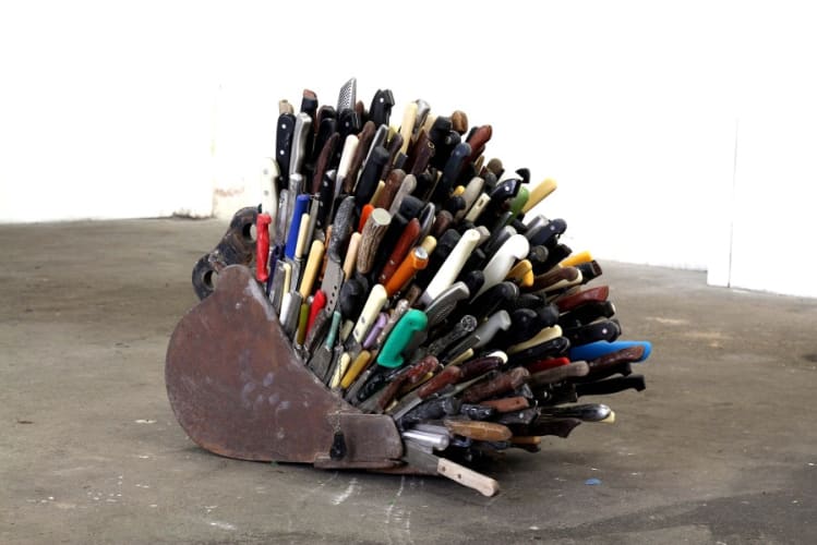 Knives in Bucket