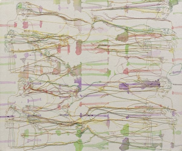 Pastel Drips with Four Figures