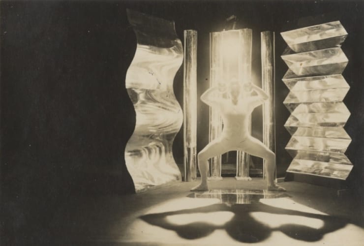 Untitled (Bauhaus Stage: Dance in Metal by Oskar Schlemmer, Performed by Karla Grosch)