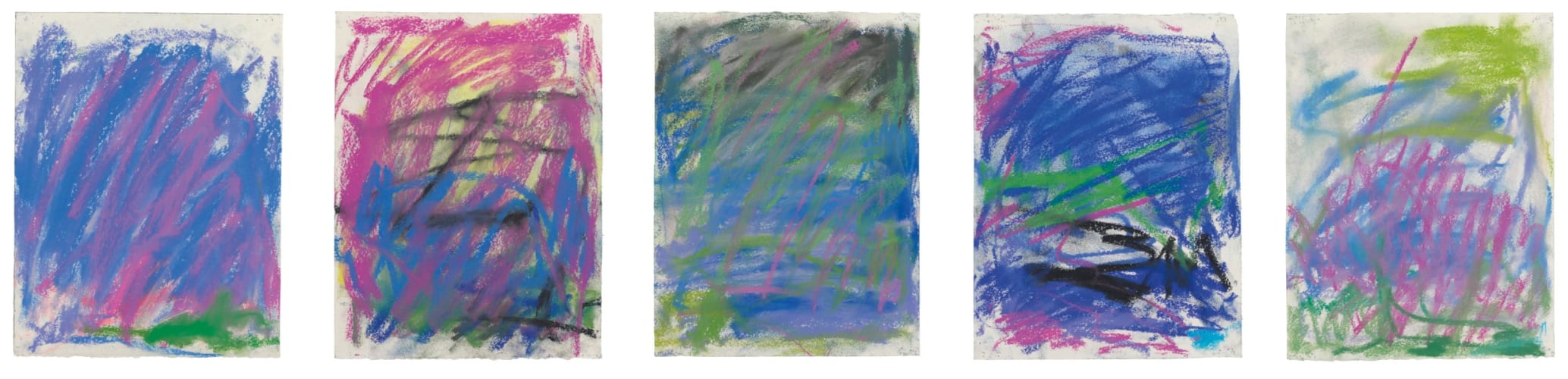 Untitled (five pastels)
