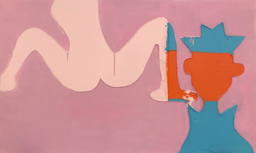 Naked Woman and Clown