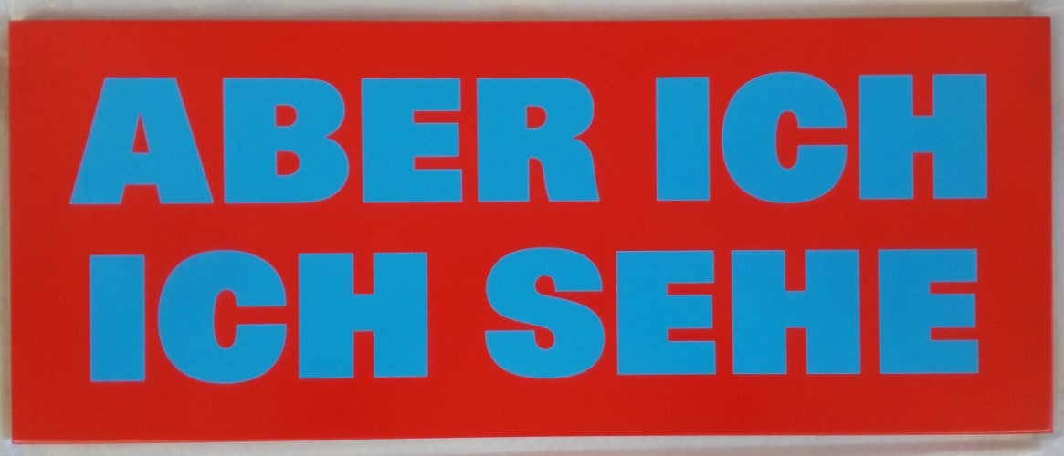 ABER ICH / ICH SEHE (no 7)