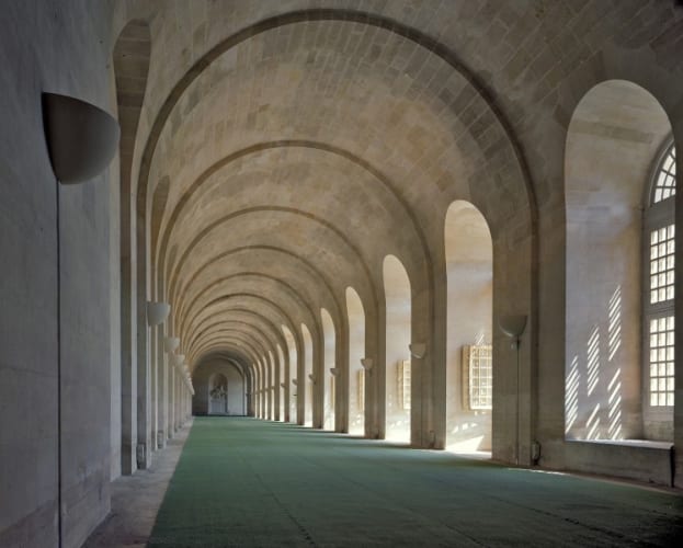 L'Orangerie interior, green carpet #1, Château de Versailles, Versailles, France