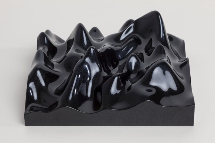 Unknown Pleasure, Irodin 163, shimmer pearl on black background