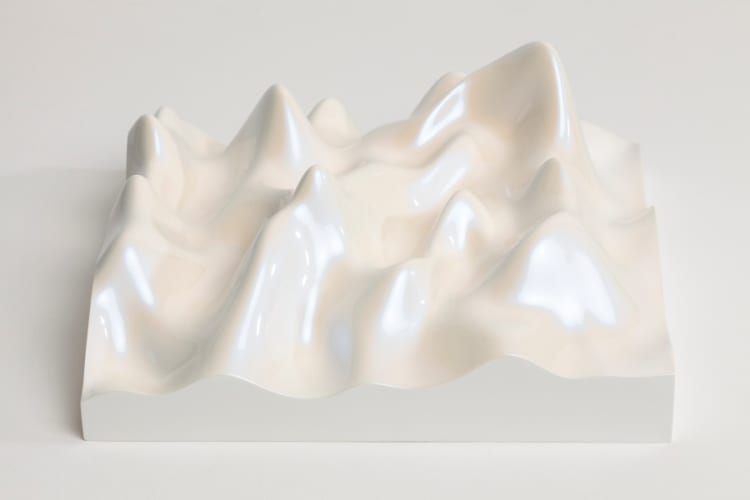 Unknown Pleasure, Irodin 219, Rutile lilac pearl on white background