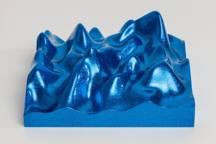 Peter Saville | Unknown Pleasure, Metal Flake 011718 Royal blue