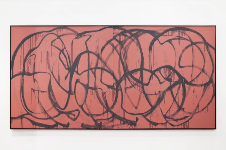 Was bleibt? (grey on pink, New York)