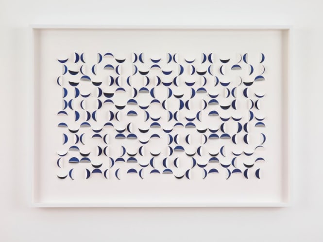 Double Folded Semicircles (Ultramarine), Handmade