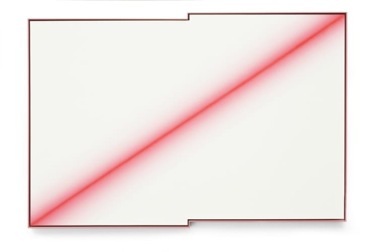 The Fuzzy Fluorescent Red  Diagonal