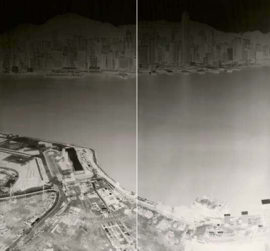 To See Hong Kong Island from Kowloon 18-21 July 2015 (diyptych)