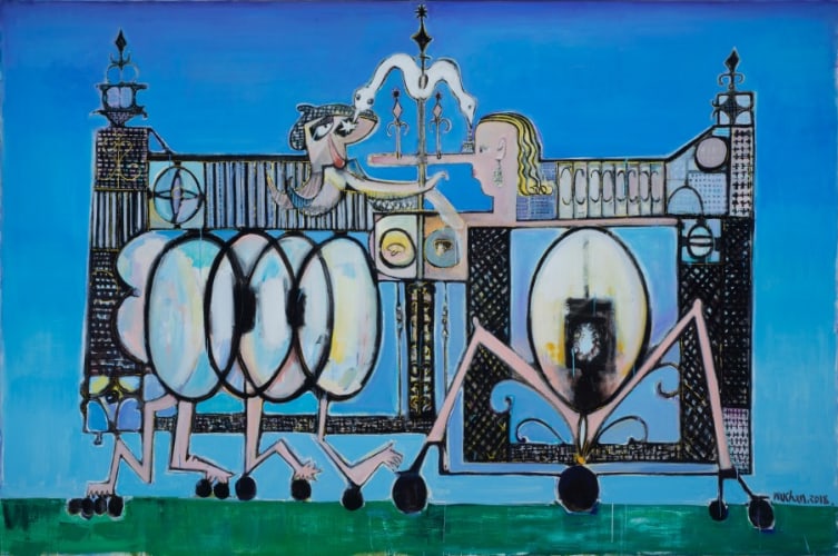 Untitled (Artist, Model and Perpetual motion machine)