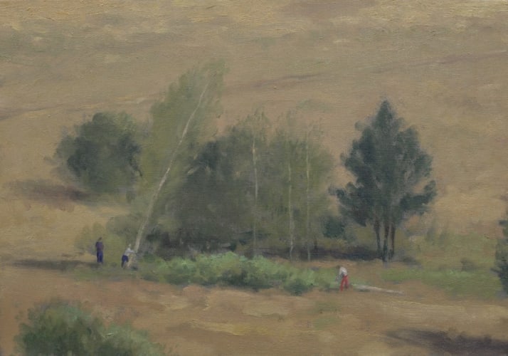 Impressionist Landscape with Thieves