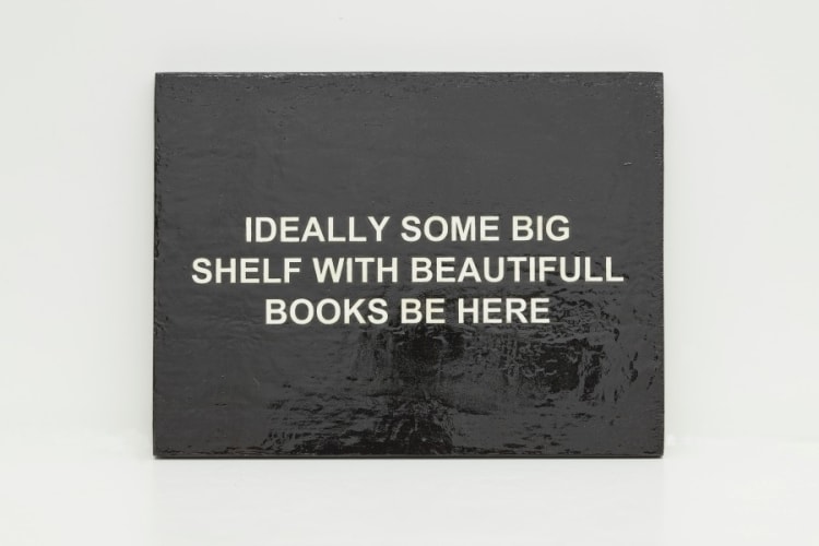 IDEALLY SOME BIG SHELF WITH BEAUTIFUL BOOKS BE HERE