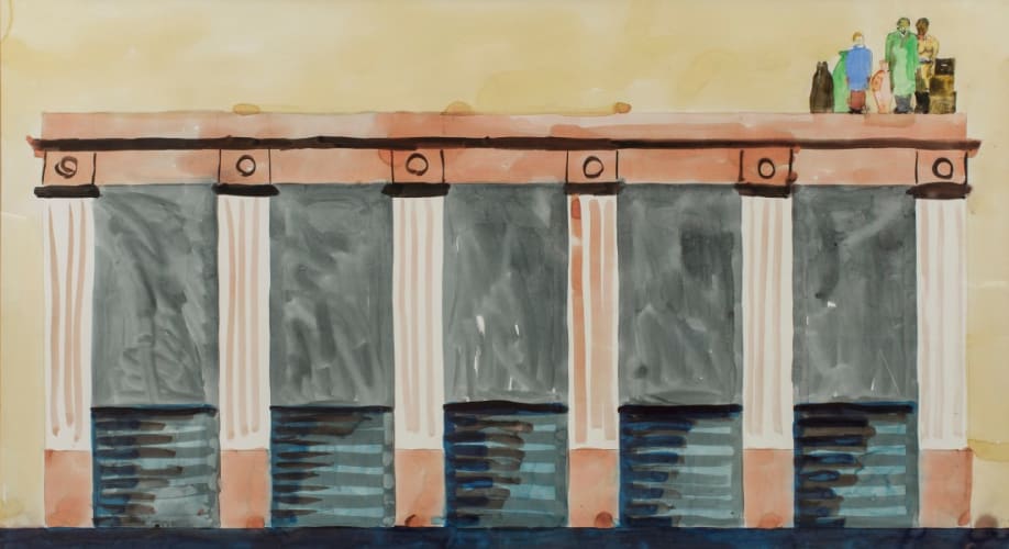 Study for „Die Fremden“