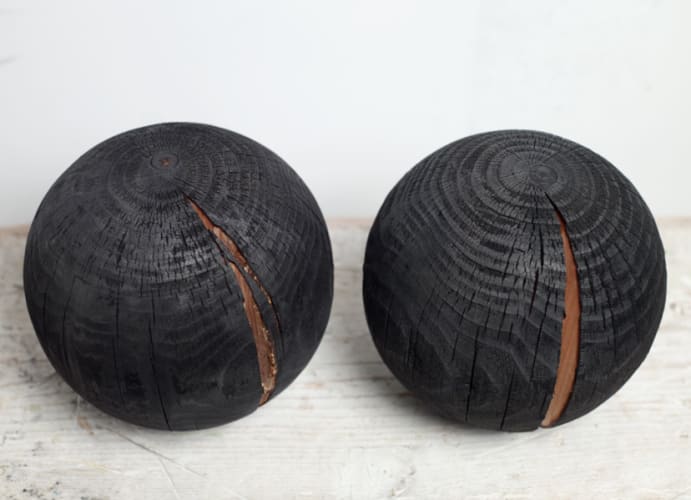balls from wood
