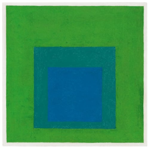 Squares: Blue and Cobalt Green in Cadmium Green