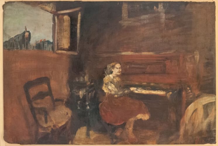 Klavierspielendes Mädchen