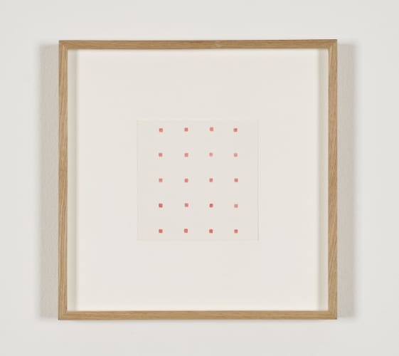 Untitled (20 solid red squares)