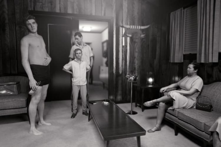 KING (after Alfred Wertheimer’s 1956 picture of a young man named Elvis Presley)
