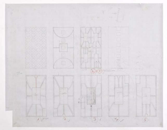 Untitled (City Charts, Sketches for Glass Pieces # 1)