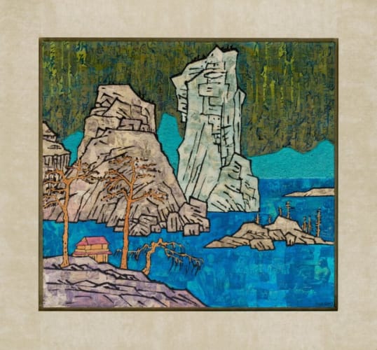 Landscape in Dark Green