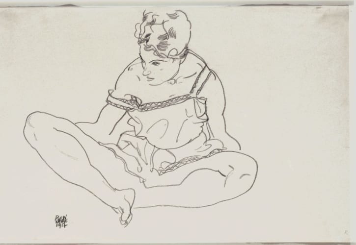 Seated Woman with Crossed Legs