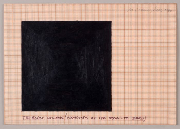 Two Black Squares (Paradoxes of Absolute Zero), 1966
