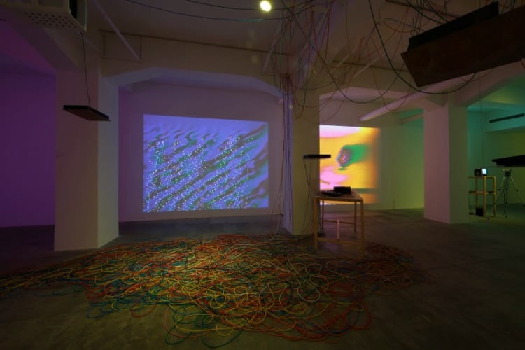 installation view of Video Feedback Configuration