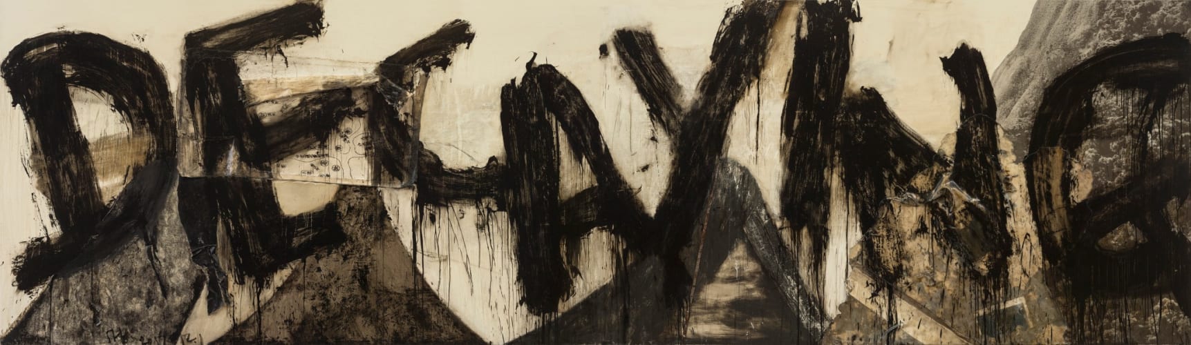 尚扬/ Shang Yang 坏山水-1/ Decaying Landscape No.1 2017 布面综合材料/ Mixed media on canvas