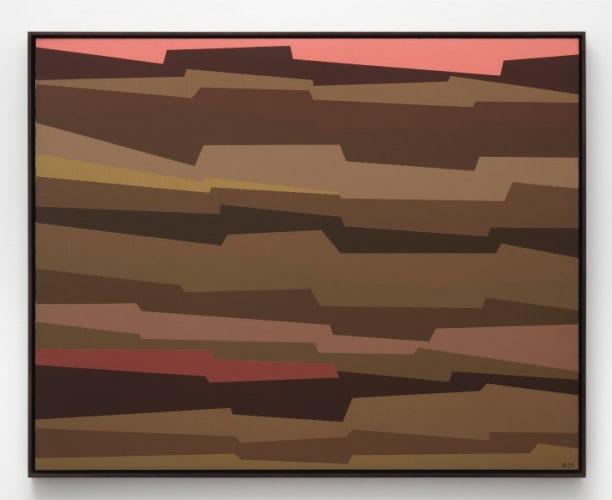 Interlocking Forms (Amber, Umber, Yellow, Crimson)