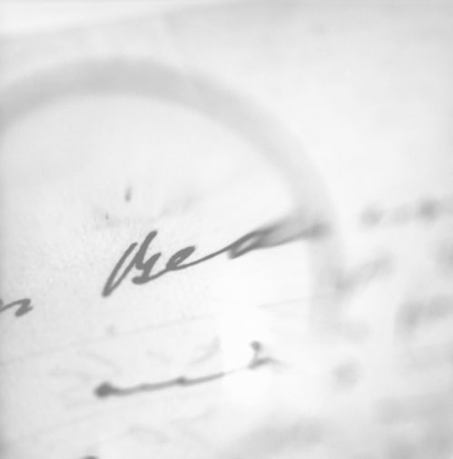 Joyce’s Glasses - Viewing a letter to Sylvia Beach, the first publisher of Ulysses