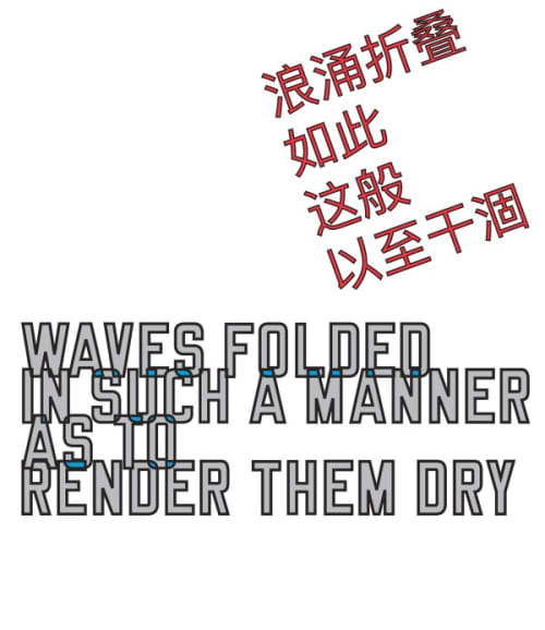 WAVES FOLDED IN SUCH A MANNER AS TO RENDER THEM DRY