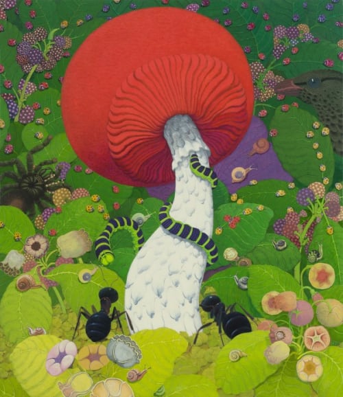 张弓/ Zhang Gong  天真的蘑菇/ Ingenuous Mushroom  2018  布面丙烯/ Acrylic on canvas