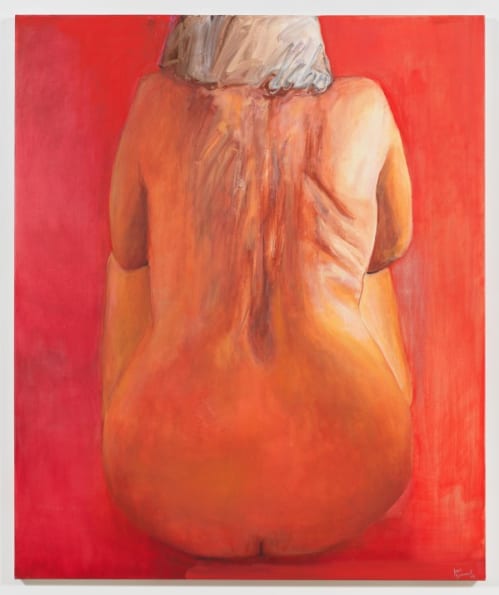 Seated in Red