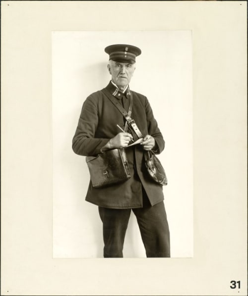 Registered letter postman, 1925